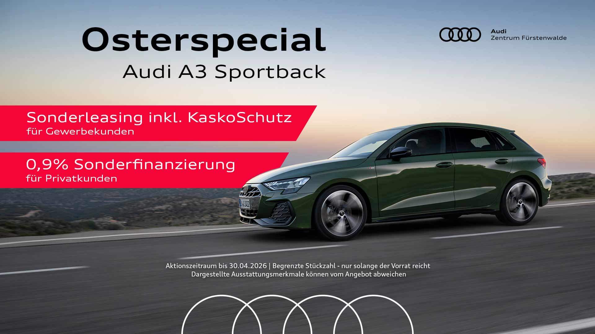 Audi A3 Sportback Osterspecial | ZEMKE Autohaus Bernau GmbH