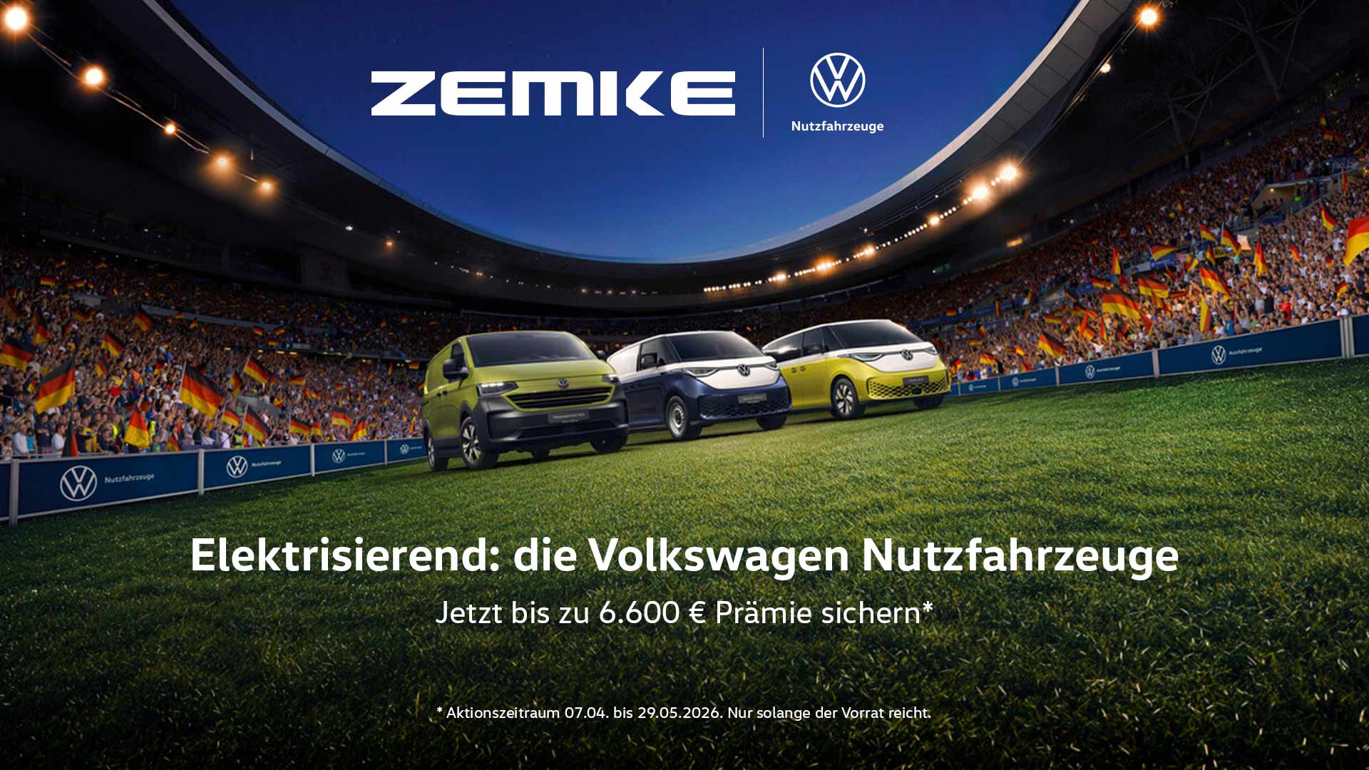 E-Mobilitätsprämie mit Volkswagen Nutzfahrzeuge | ZEMKE Autohaus Bernau GmbH