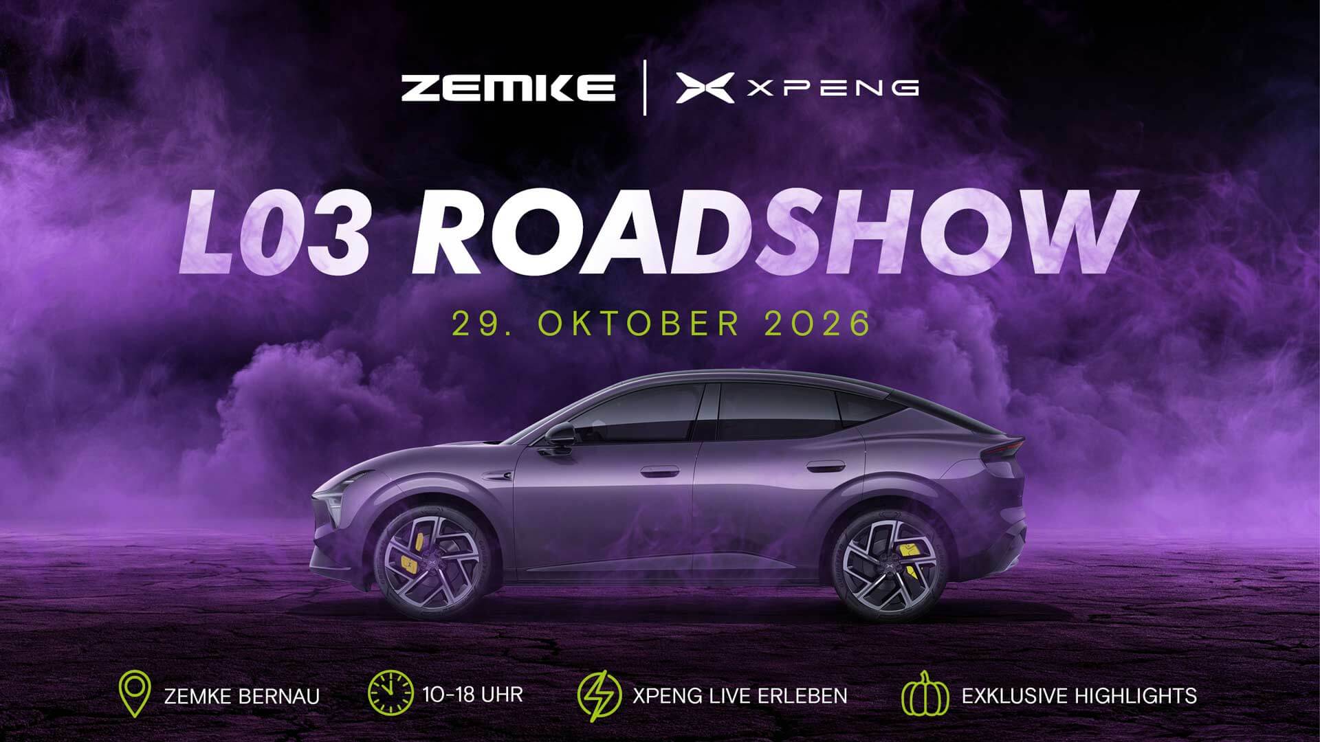 XPENG L03 Roadshow bei ZEMKE in Bernau | ZEMKE Autohaus Bernau GmbH