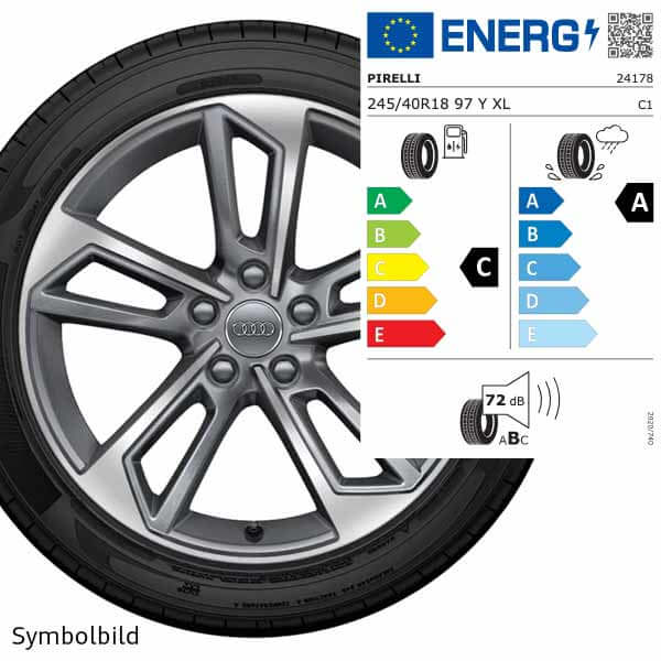 Sommerrad Audi 5-Doppelspeichen, Pirelli Cinturato, Audi A4