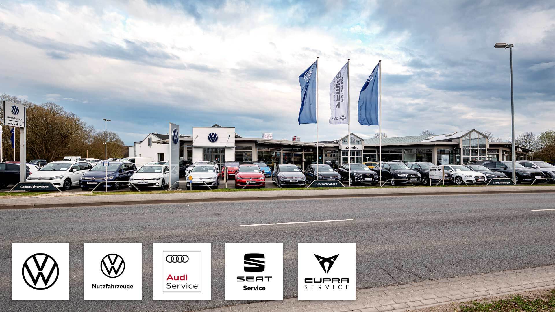 Außenansicht des Standortes Bernau der ZEMKE Autohaus Bernau GmbH