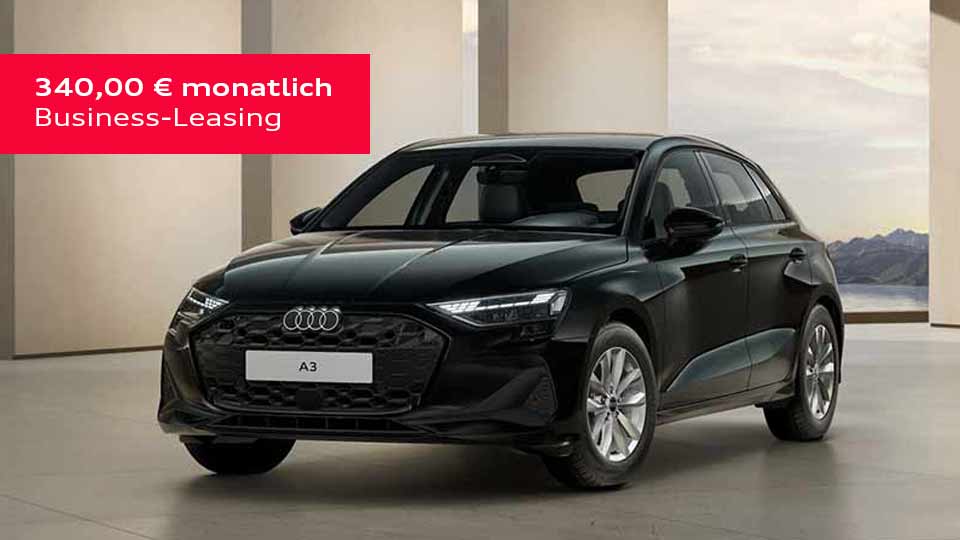 Audi A3 Sportback ab 340,00 € / Monat