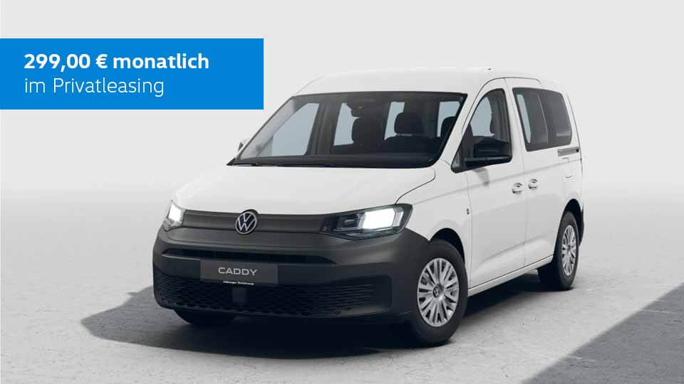 Volkswagen Caddy ab 299,00 € / Monat