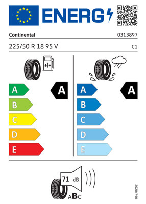 Reifenlabel Volkswagen ID. Cross
