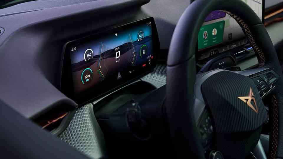 CUPRA Raval, Detailansicht Fahrerdisplay