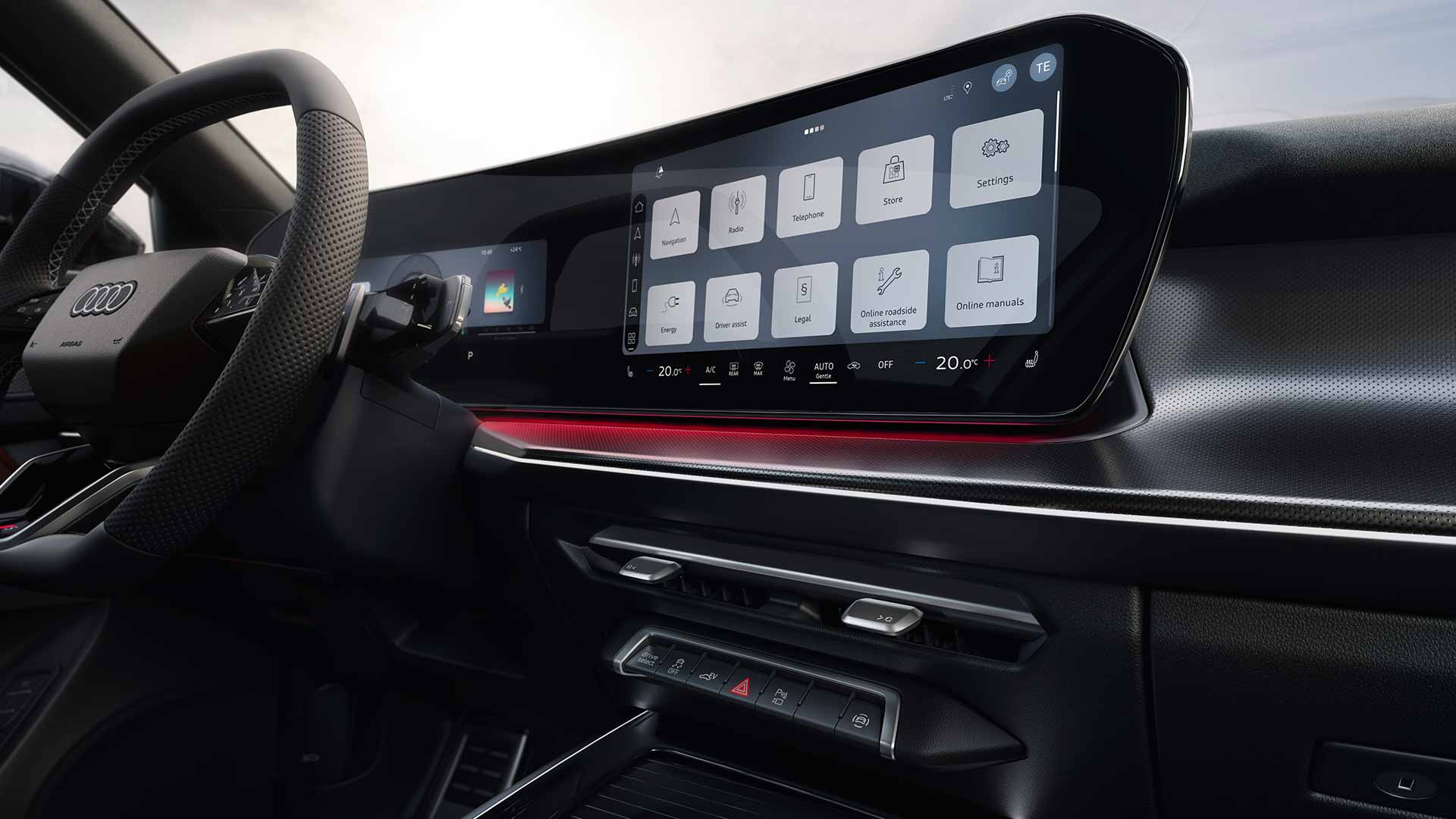 Audi Q3 Sportback Cockpit Detailaufnahme Infotainmentbildschirm