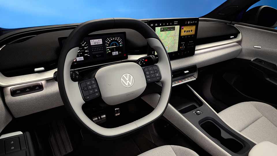 Volkswagen ID. Polo, bunt foliert, Cockpitansicht