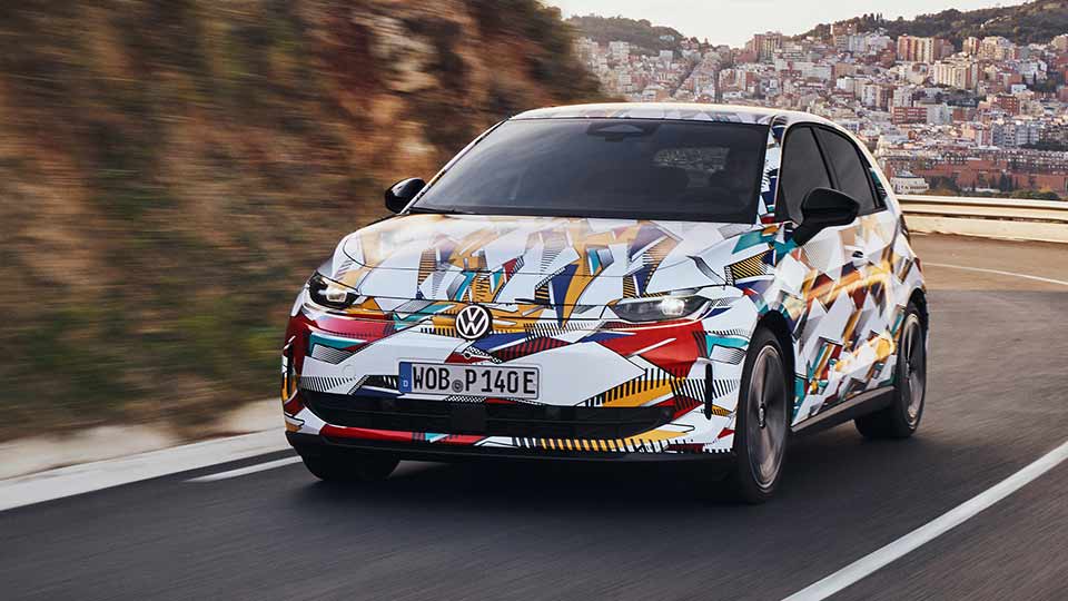 Volkswagen ID. Polo, bunt foliert, Frontansicht